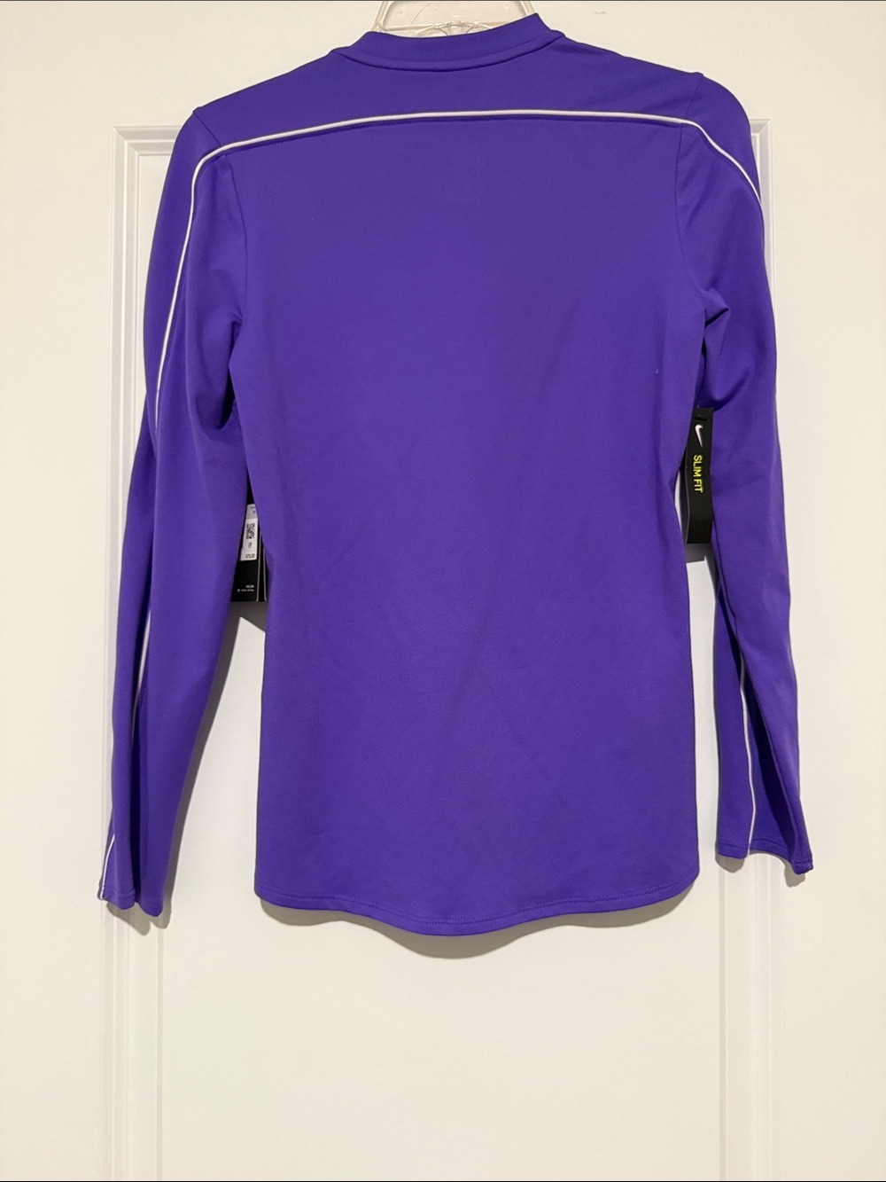 Nike Purple Long-Sleeve Half-Zip Performance Top - Picture 2 of 2
